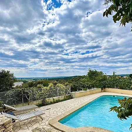 Les Hauts De Bezouce, Vue, Piscine & Calme Villa Bezouce